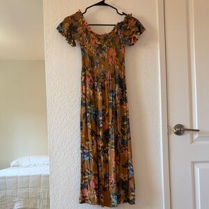 Urban Outfitters Floral Midi Dress - Multicolor